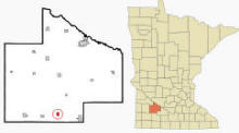 Location of Lamberton Minnesota