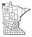 Location of Lancaster Minnesota