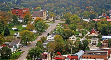 Birds eye view, Lanesboro Minnesota, 2008