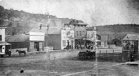 Street scene, Lanesboro Minnesota, 1871