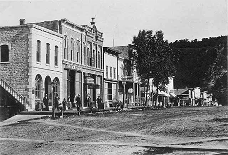 West side of Main Street, Lanesboro Minnesota, 1889