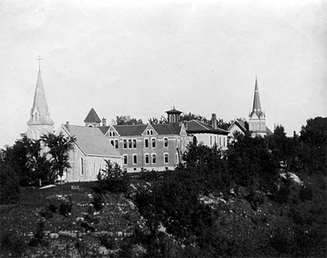 View of Church Hill, Lanesboro Minnesota, 1910