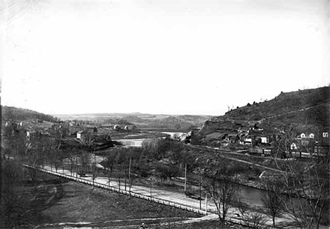 General view from Church Hill, Lanesboro Minnesota, 1912