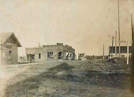 Street scene, Laporte Minnesota, 1900's