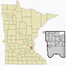 Location of Lauderdale, Minnesota