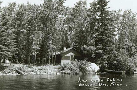 Lax Lake Cabins, Beaver Bay, Minnesota, 1949.