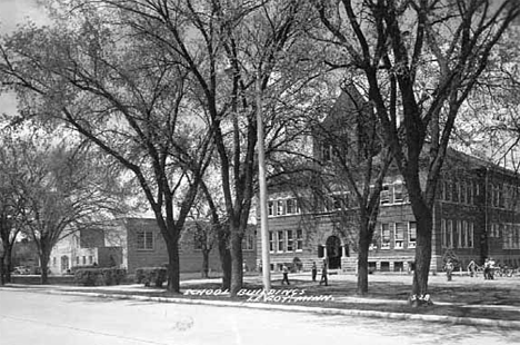 School buildings, LeRoy Minnesota, 1950