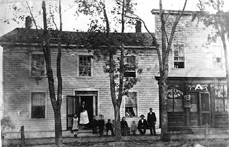 Saloon and attached residence, LeSueur Minnesota, 1885