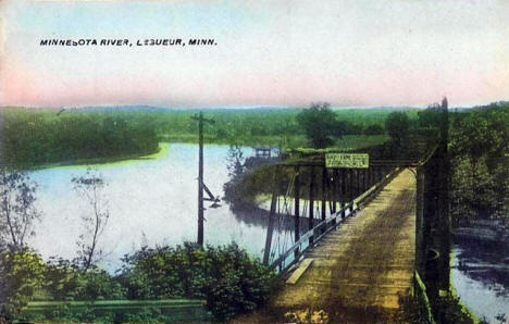 Mississippi River, Le Sueur Minnesota, 1910's