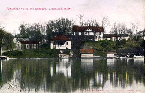 Peninsula Hotel and Grounds, Lindstrom Minnesota, 1905