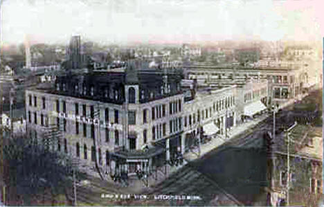 Birds Eye View, Litchfield Minnesota, 1914