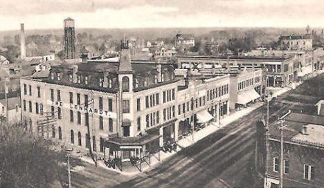 Birds Eye View, Litchfield Minnesota, 1907