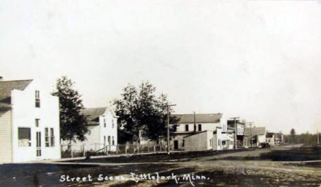 Street scene, Littlefork Minnesota, 1910's
