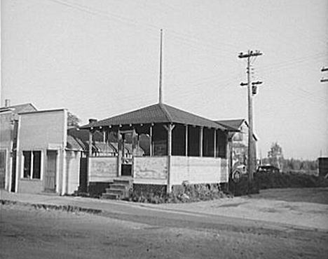 Bandstand in Littlefork, Minnesota, 1937