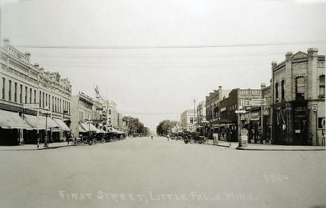 First Street, Little Falls Minnesota, 1927