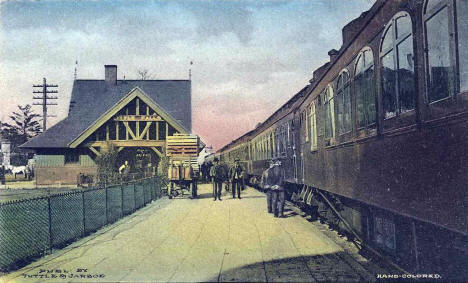 Northern Pacific Passenger Station, Little Falls Minnesota, 1909