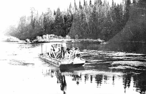 Boat on the Littlefork River, 1908