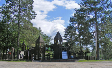 Playground at Longville Elementary School, Longville Minnesota, 2009