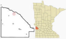 Location of Louisburg, Minnesota