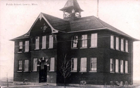 Public School, Lowry Minnesota, 1910