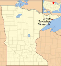 Location of Lutsen Minnesota