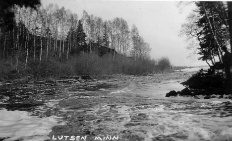 River at Lutsen Minnesota, 1940's?