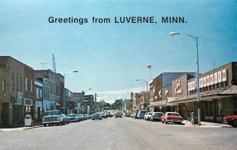 Street scene, Luverne Minnesota, 1960's