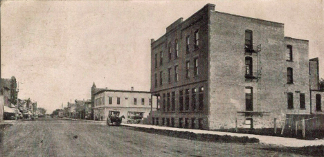 Main Street, Luverne Minnesota, 1908