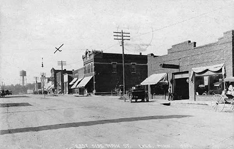 East side Main Street, Lyle Minnesota, 1920