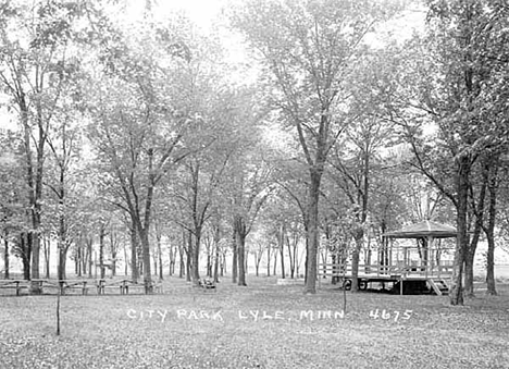 City Park, Lyle Minnesota, 1935