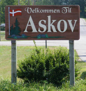 Welcome to Askov Minnesota Sign