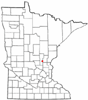 Location of Bock, Minnesota
