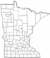 Location of Cuyuna, Minnesota