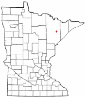 Location of Hoyt Lakes, Minnesota