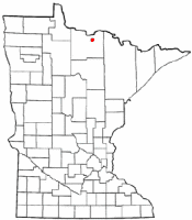 Location of Littlefork, Minnesota