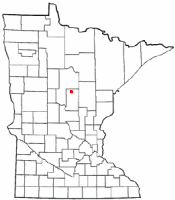 Location of Manhattan Beach, Minnesota