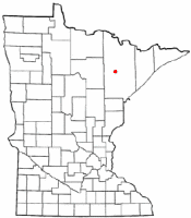 Location of Mountain Iron, Minnesota
