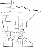 Location of Pine City, Minnesota