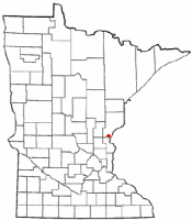 Location of Rock Creek, Minnesota