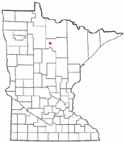 Location of Squaw Lake, Minnesota