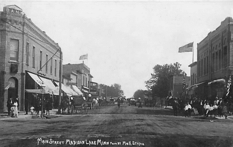 Main Street, Madison Lake Minnesota 1900's