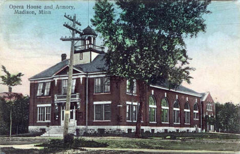 Opera House and Armory, Madison Minnesota, 1909