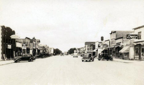 Street scene, Mahnomen Minnesota, 1940's