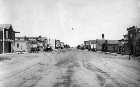 Street View, Mahnomen Minnesota, 1922