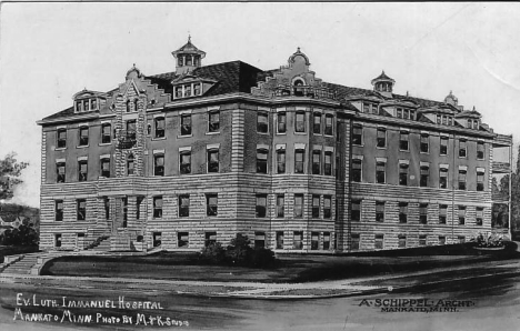 Evangelical Lutheran Immanuel Hospital, Mankato Minnesota, 1910's?