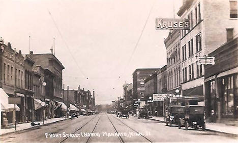 Front Street, Mankato Minnesota, 1920's