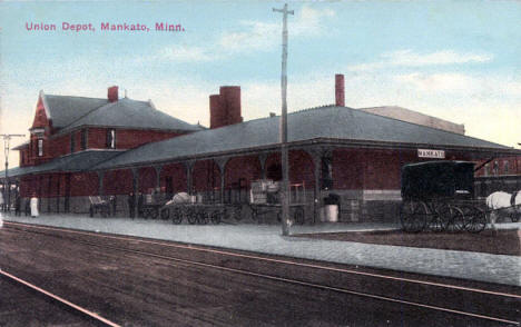 Union Depot, Mankato Minnesota, 1912