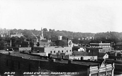 Birds eye view, Mankato Minnesota, 1920's