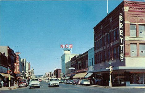 Front Street, Mankato Minnesota, 1950's