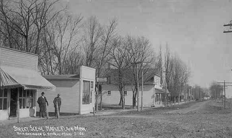 Street scene, Maple Plain Minnesota, 1911